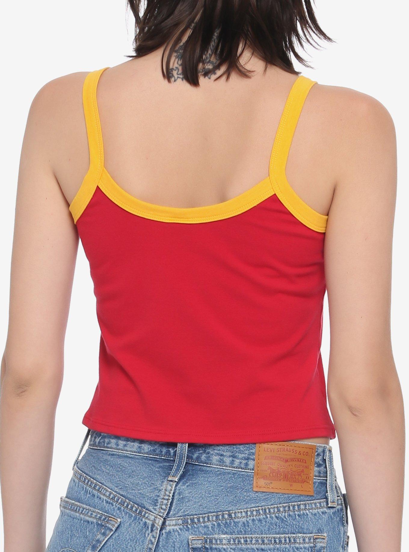 Disney Winnie The Pooh Honey Pot Girls Strappy Crop Tank Top, MULTI, alternate