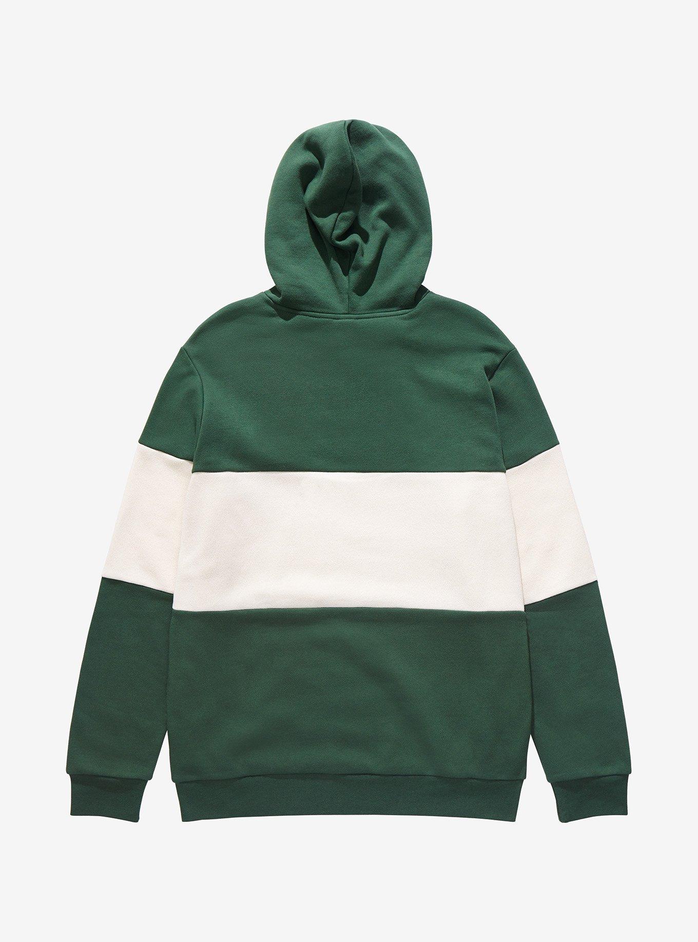 Disney Winnie the Pooh Group Panel Quarter Zip Hoodie - BoxLunch Exclusive, DARK GREEN, alternate