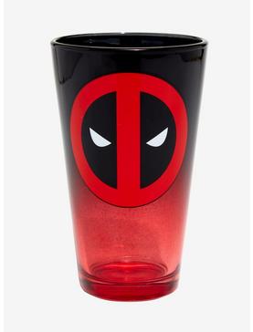 Marvel Deadpool Logo Ombre Pint Glass - BoxLunch Exclusive, , hi-res