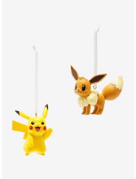 Pokémon Pikachu & Eevee Ornament Set, , hi-res