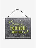 Disney Haunted Mansion Welcome Foolish Mortals Reversible Sign, , alternate