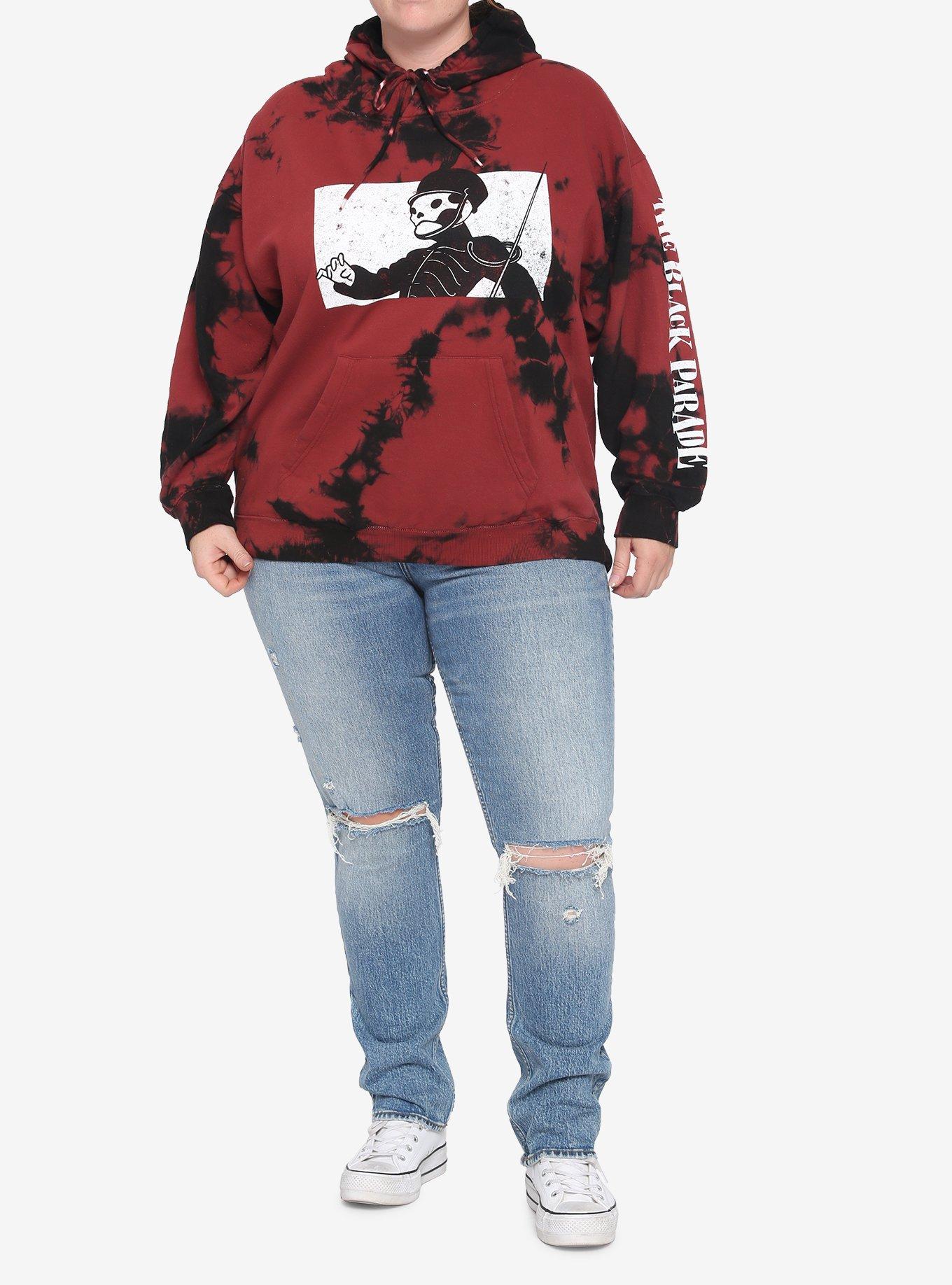 My Chemical Romance The Black Parade Tie-Dye Girls Hoodie Plus Size, MULTI, alternate