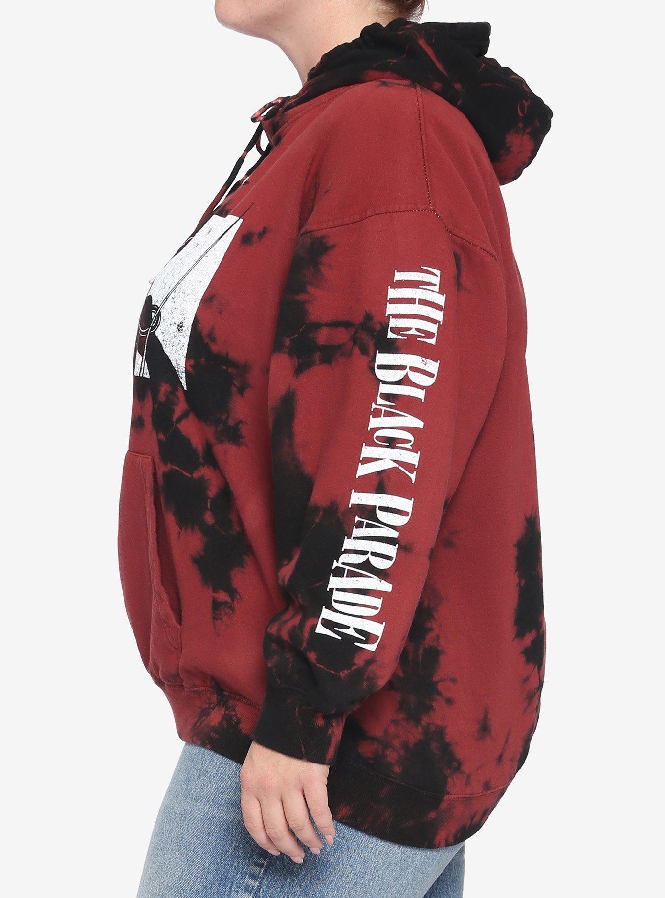 My Chemical Romance The Black Parade Tie-Dye Girls Hoodie Plus Size, MULTI, alternate