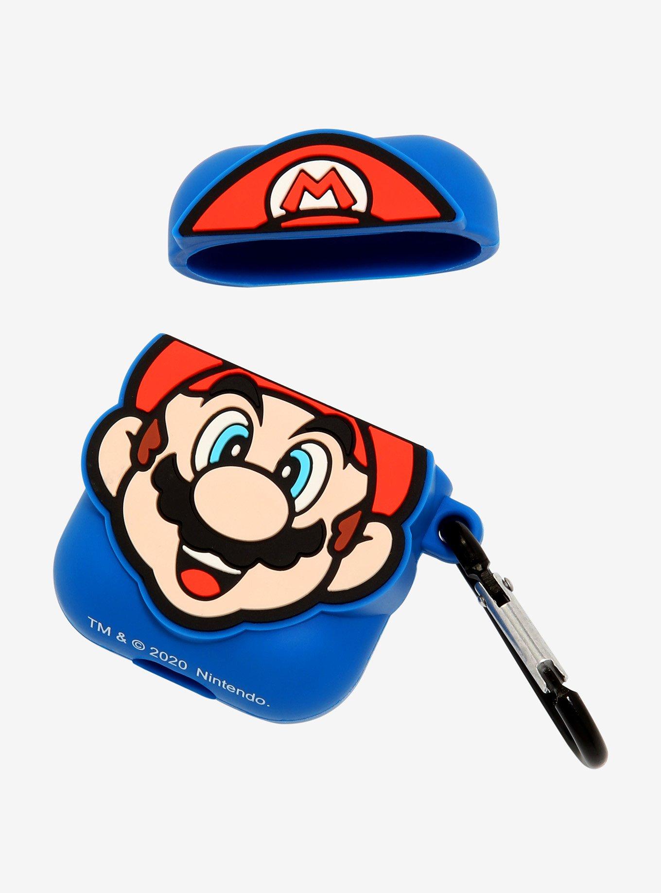Super Mario Face Wireless Earbuds Case, , alternate