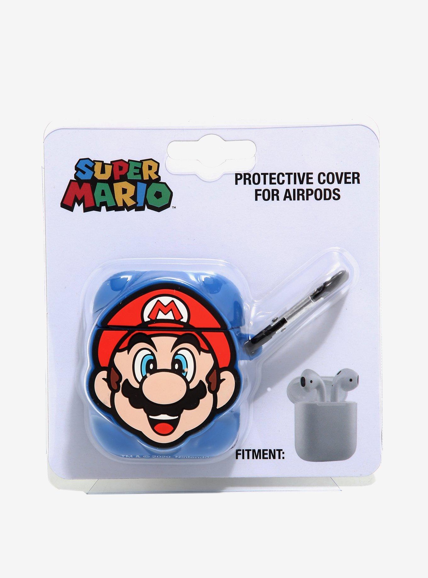Super Mario Face Wireless Earbuds Case, , alternate