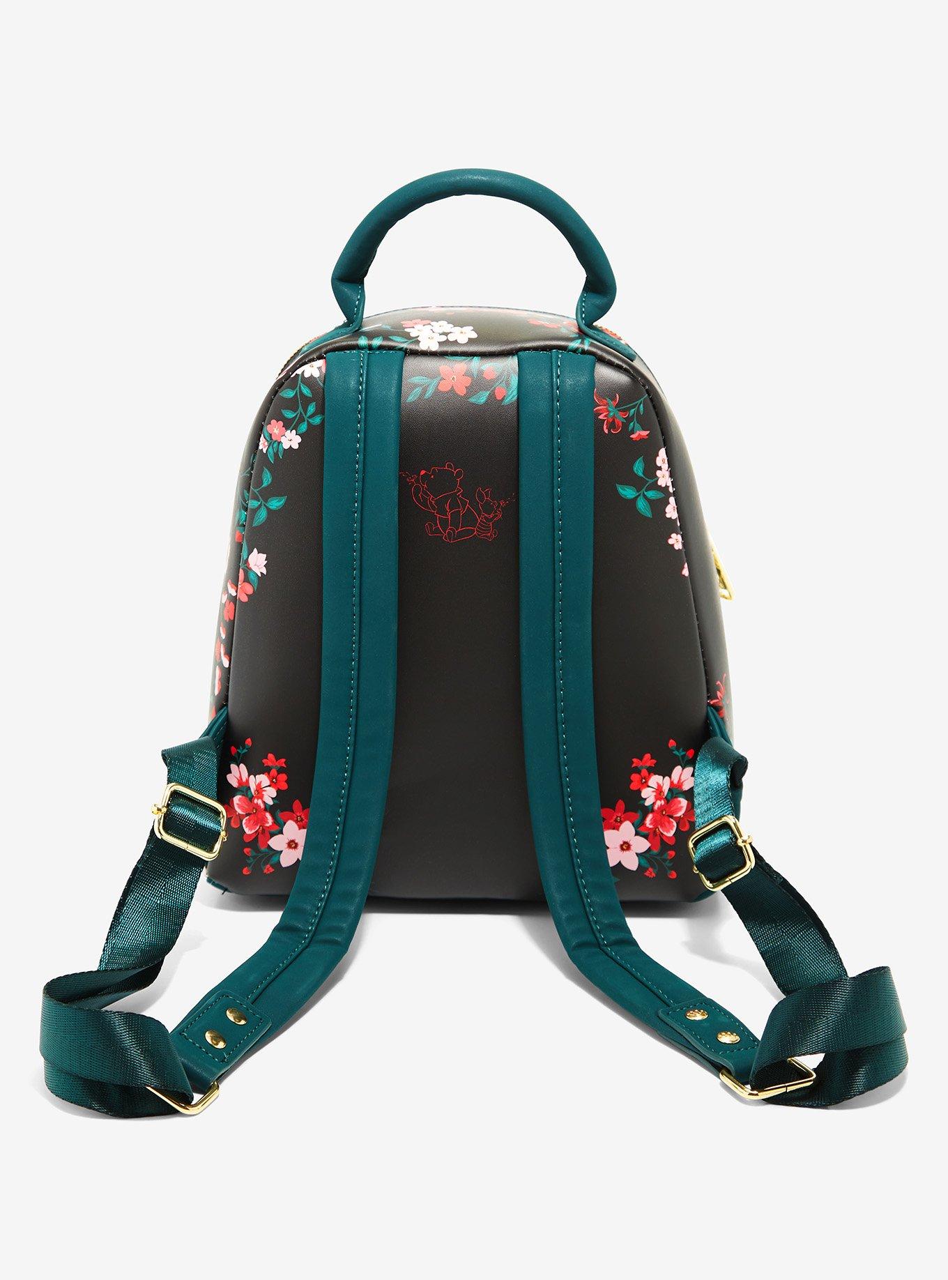 Loungefly Disney Winnie the Pooh Pooh & Piglet Floral Embroidered Mini Backpack - BoxLunch Exclusive, , alternate