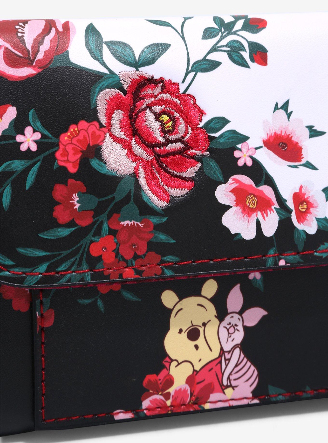 Loungefly Disney Winnie the Pooh Pooh & Piglet Floral Embroidered Wallet - BoxLunch Exclusive, , alternate