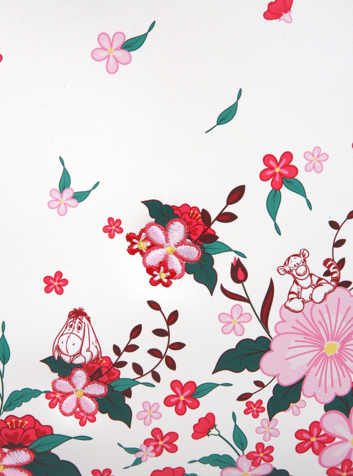 Loungefly Disney Winnie the Pooh Red & Pink Flowers Floral Handbag - BoxLunch Exclusive, , alternate