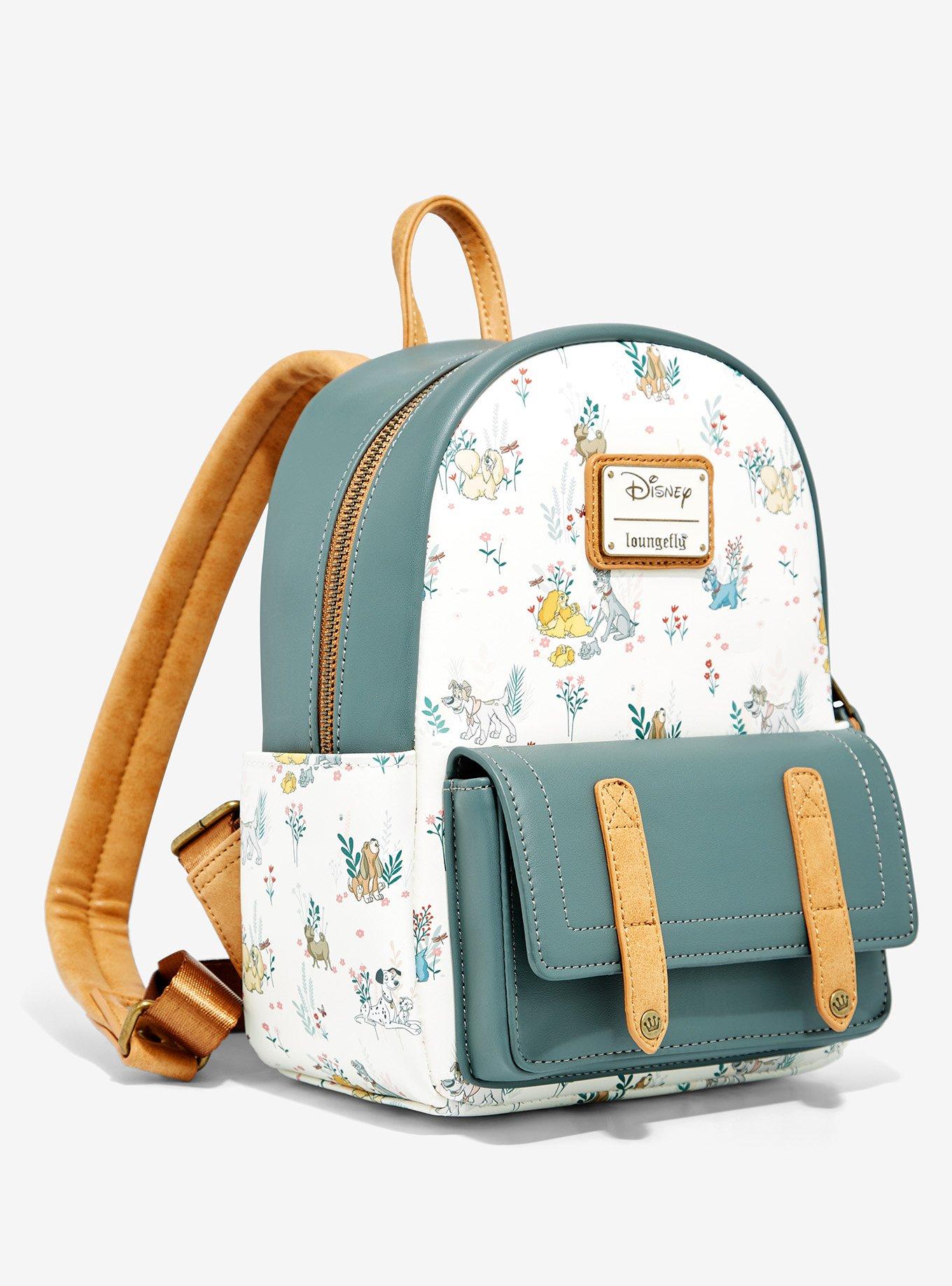 Loungefly Disney Dogs Floral Mini Backpack - BoxLunch Exclusive, , alternate