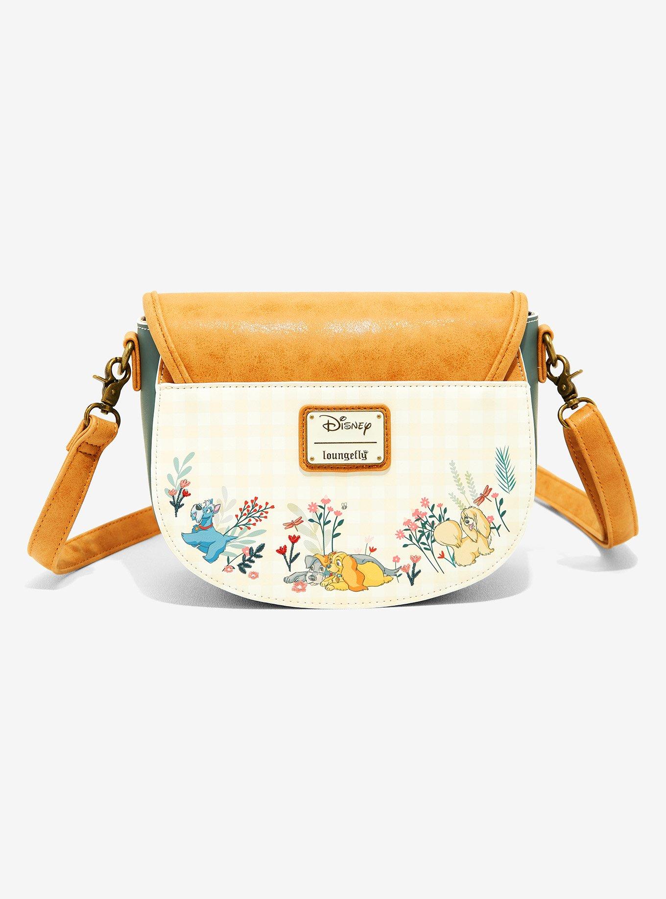 Loungefly Disney Dogs Floral Crossbody Bag - BoxLunch Exclusive, , alternate