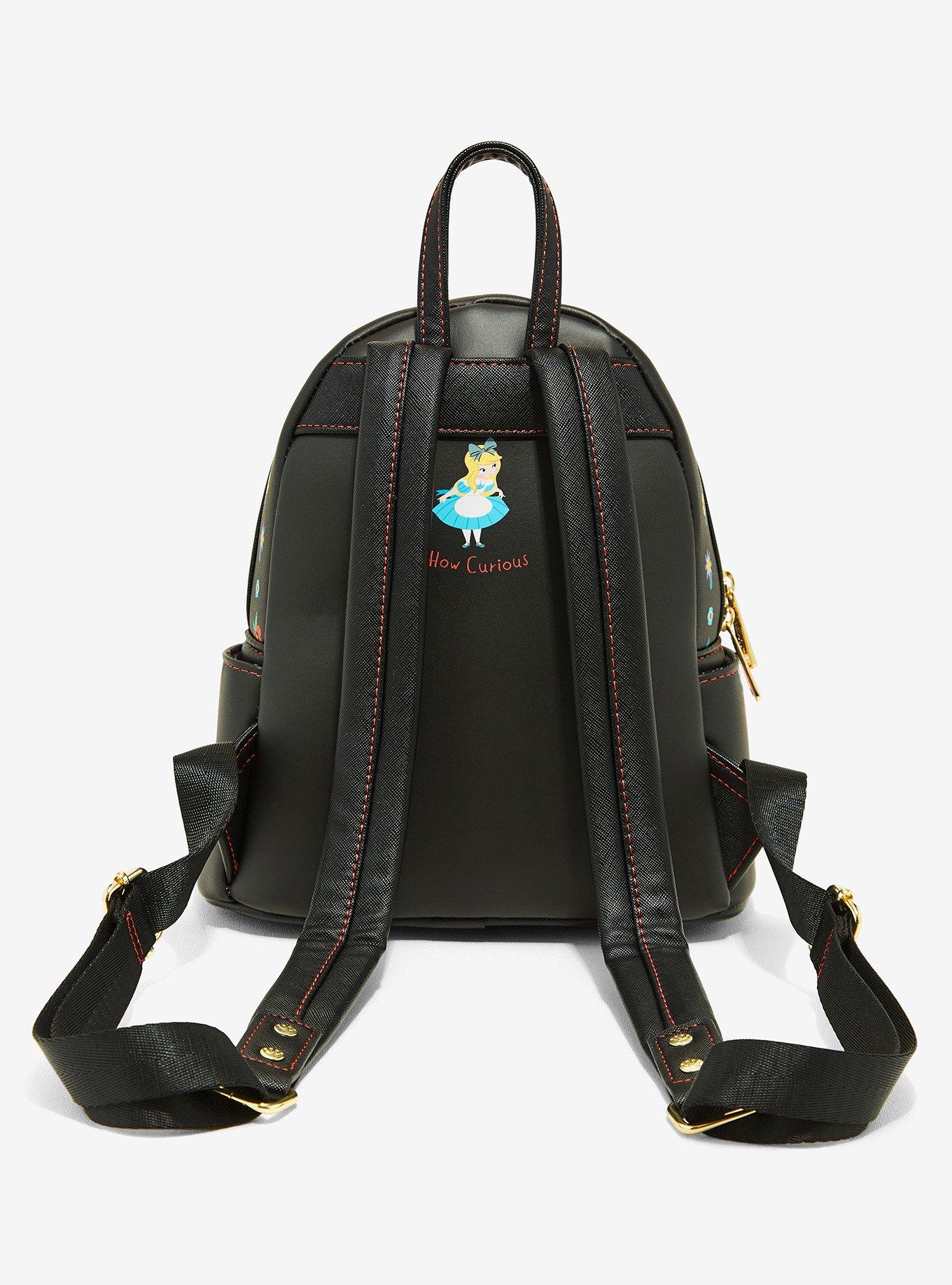 Loungefly Disney Alice in Wonderland Characters Floral Mini Backpack - BoxLunch Exclusive, , alternate