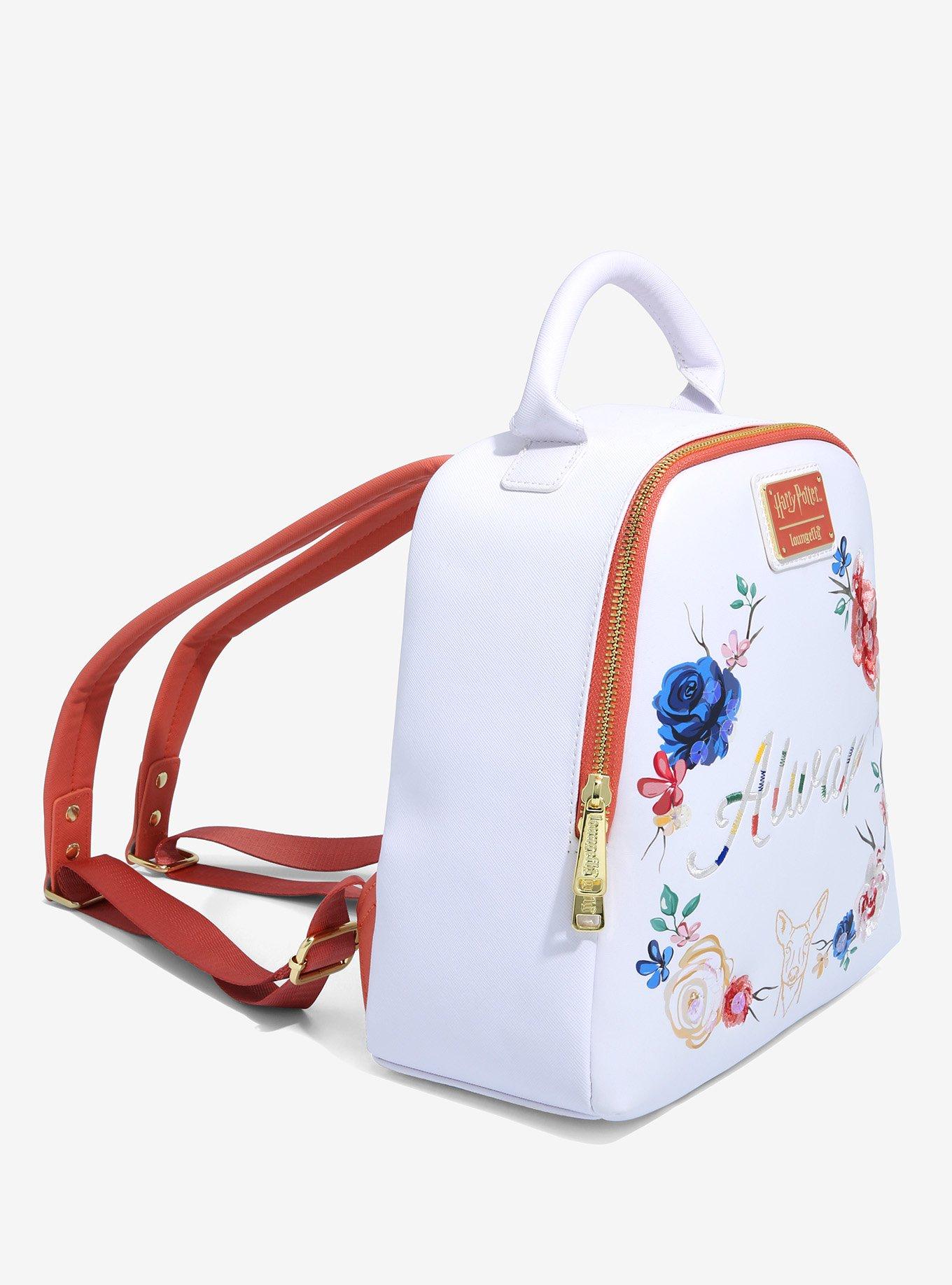 Loungefly Harry Potter Always Floral Mini Backpack - BoxLunch Exclusive, , alternate