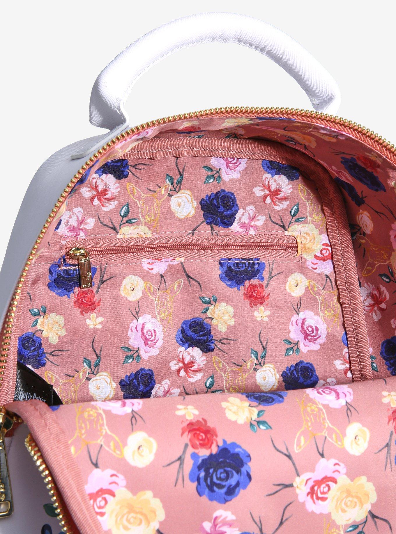 Loungefly Harry Potter Always Floral Mini Backpack - BoxLunch Exclusive, , alternate