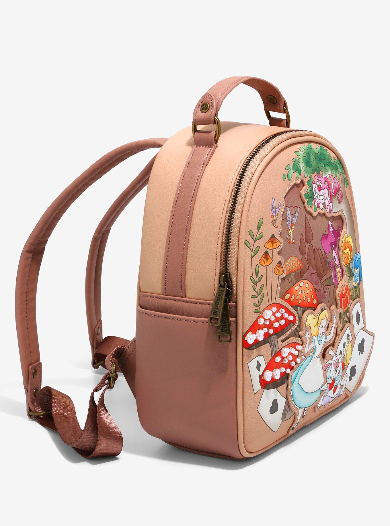 Loungefly Alice in Wonderland Wild Wonderland Forest Friends Mini Backpack - BoxLunch Exclusive, , alternate