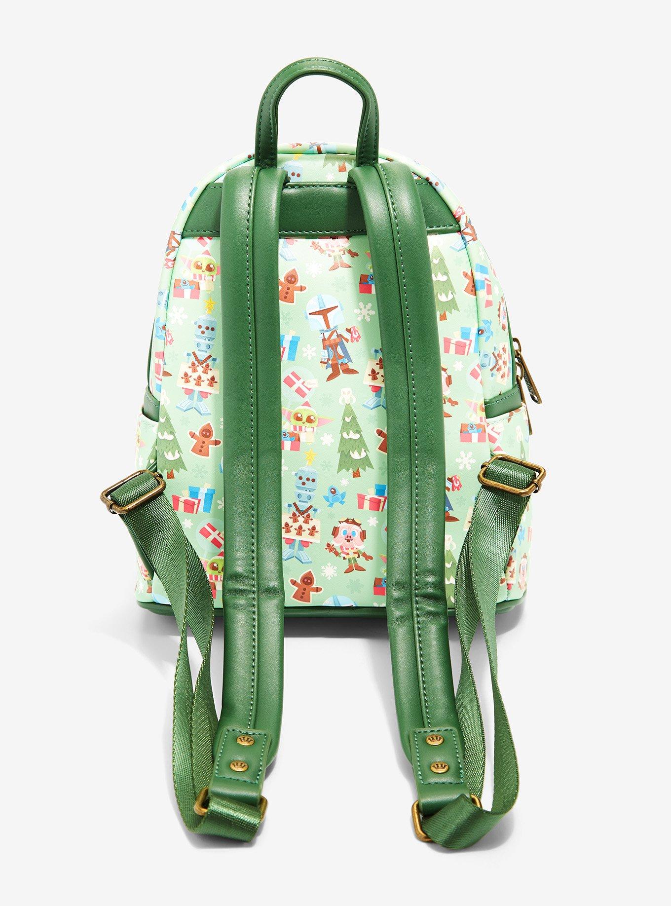 Loungefly Star Wars The Mandalorian Chibi Holidays Mini Backpack - BoxLunch Exclusive, , alternate
