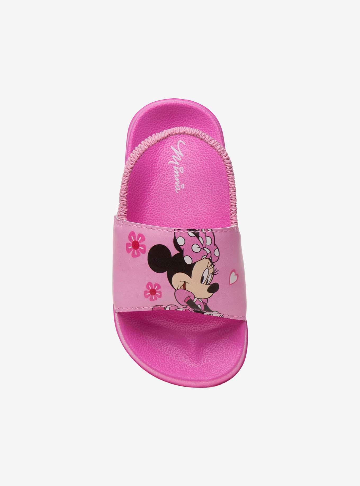 Disney Minnie Mouse Girls Elastic Strap Slide, PINK, alternate