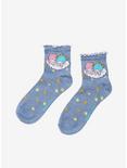 Little Twin Stars Lettuce Hem Ankle Socks, , alternate