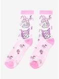 My Melody & Kuromi Pink Crew Socks, , alternate