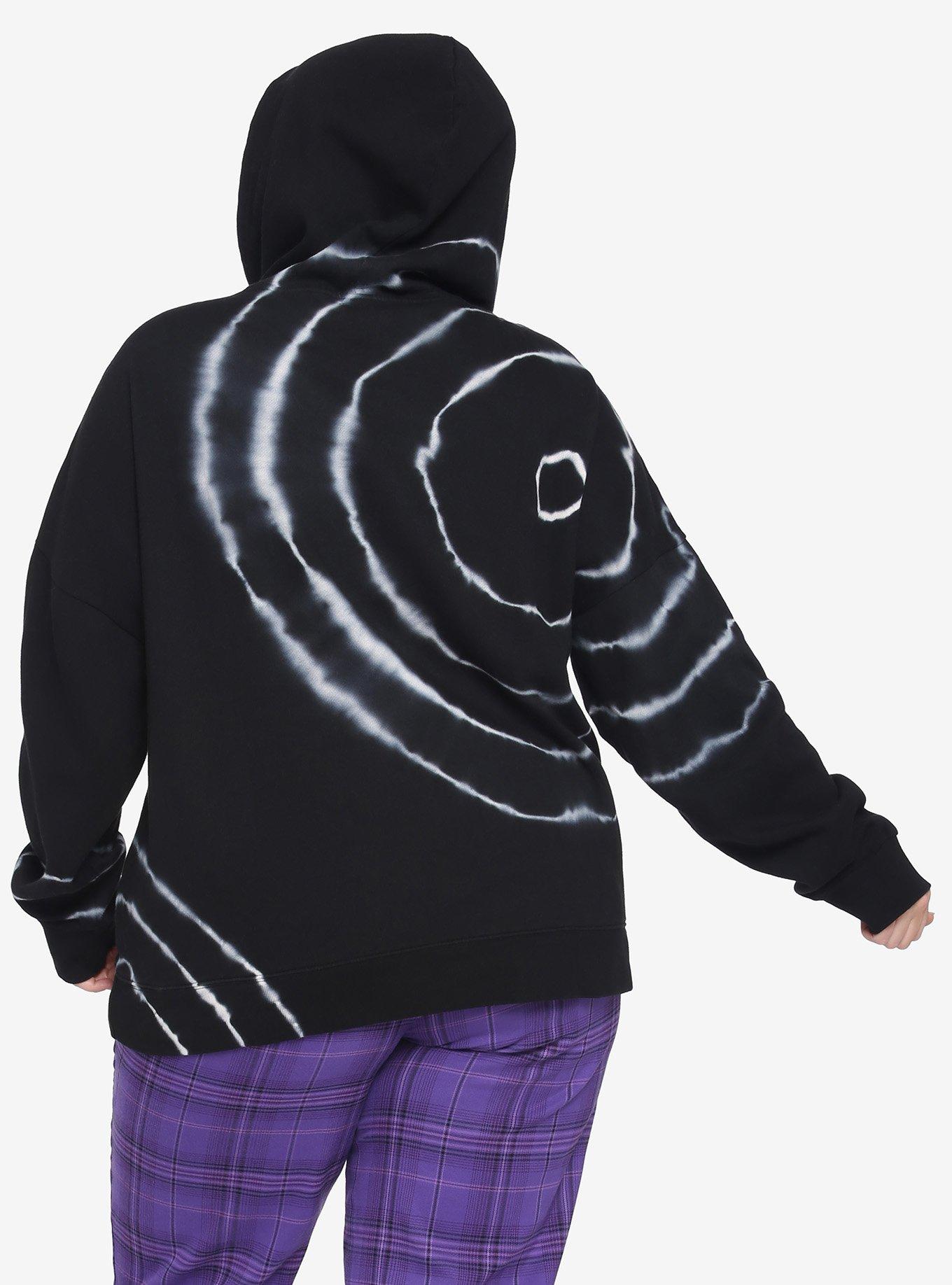 The Nightmare Before Christmas Halloween Town Characters Tie-Dye Hoodie Plus Size, MULTI, alternate