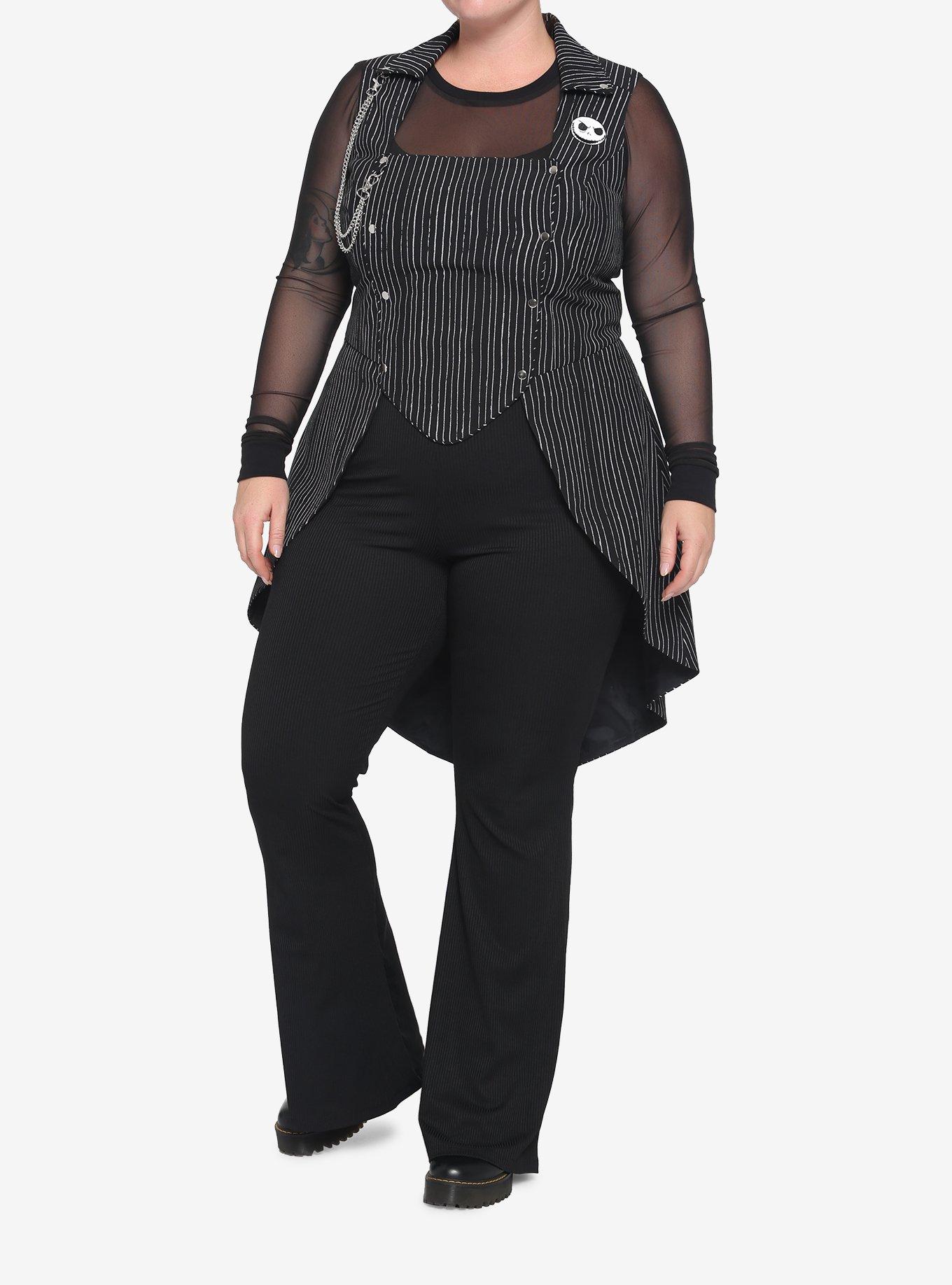 The Nightmare Before Christmas Jack Waistcoat Vest Plus Size, MULTI, alternate