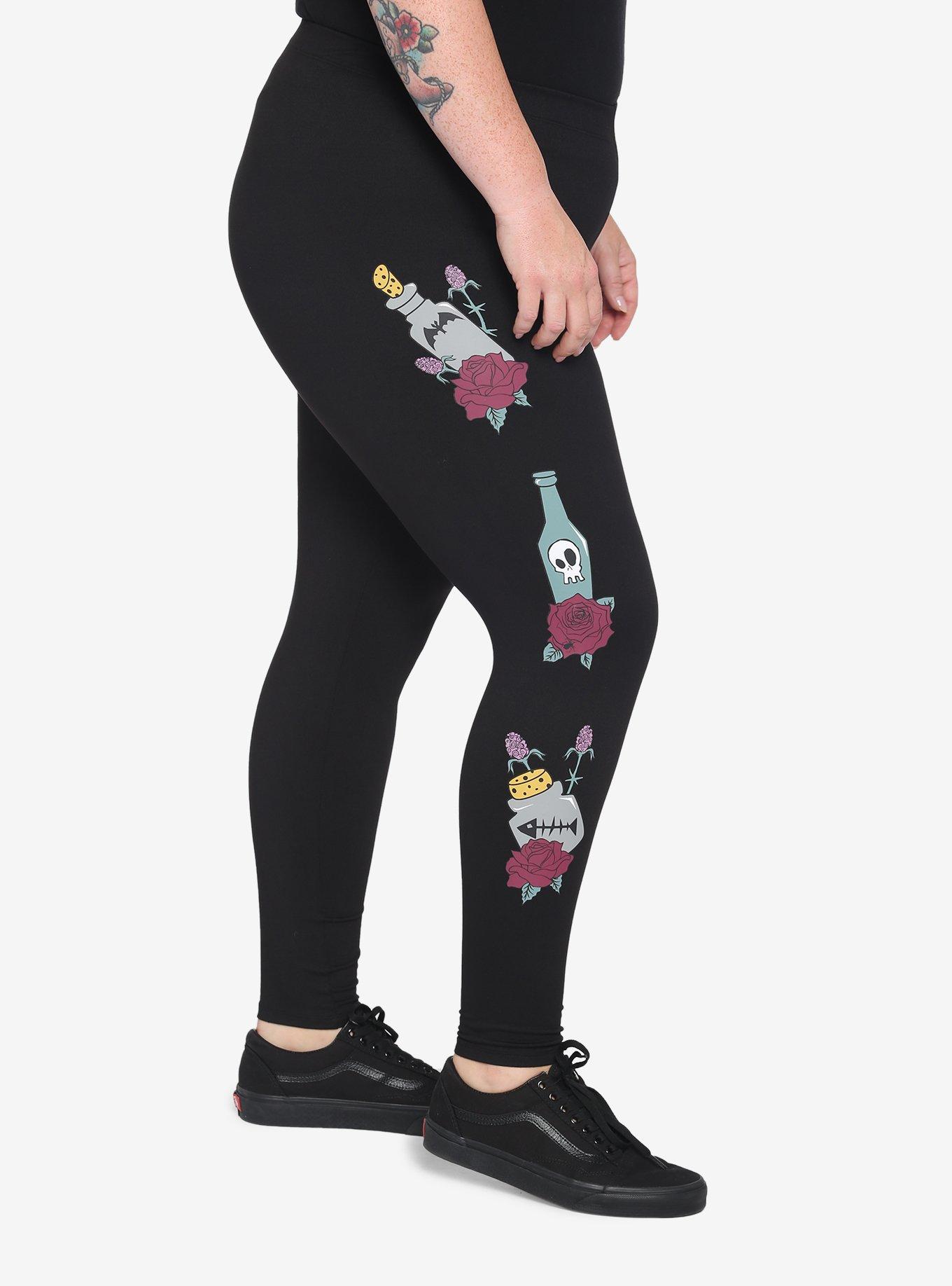 The Nightmare Before Christmas Sally Rose Potion Leggings Plus Size, MULTI, alternate