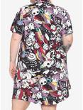 The Nightmare Before Christmas Characters Button-Up Shirt Dress Plus Size, MULTI, alternate