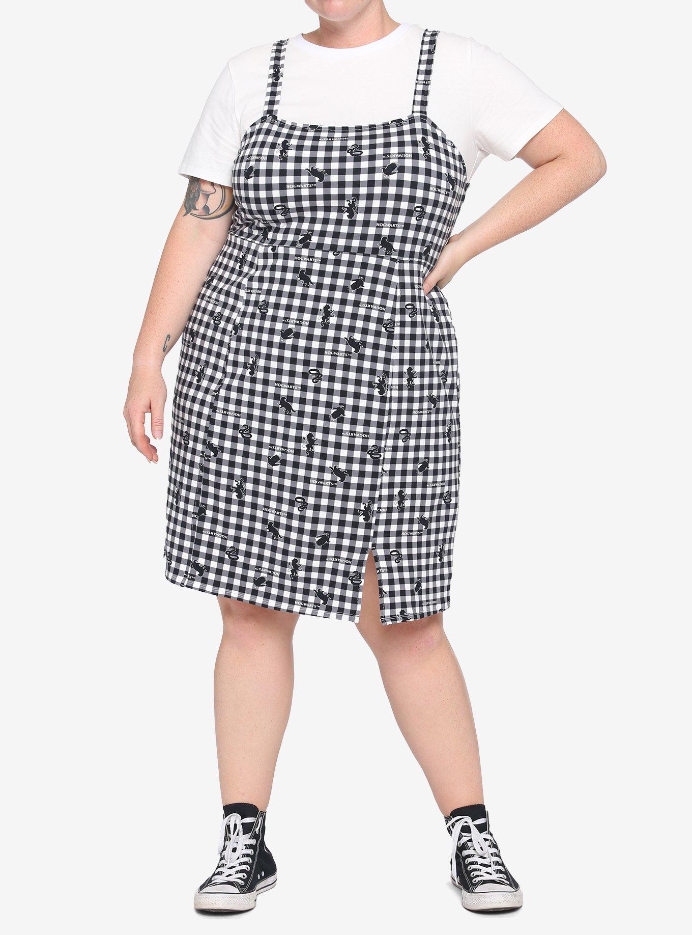 Harry Potter Plaid Dress Plus Size, MULTI, alternate