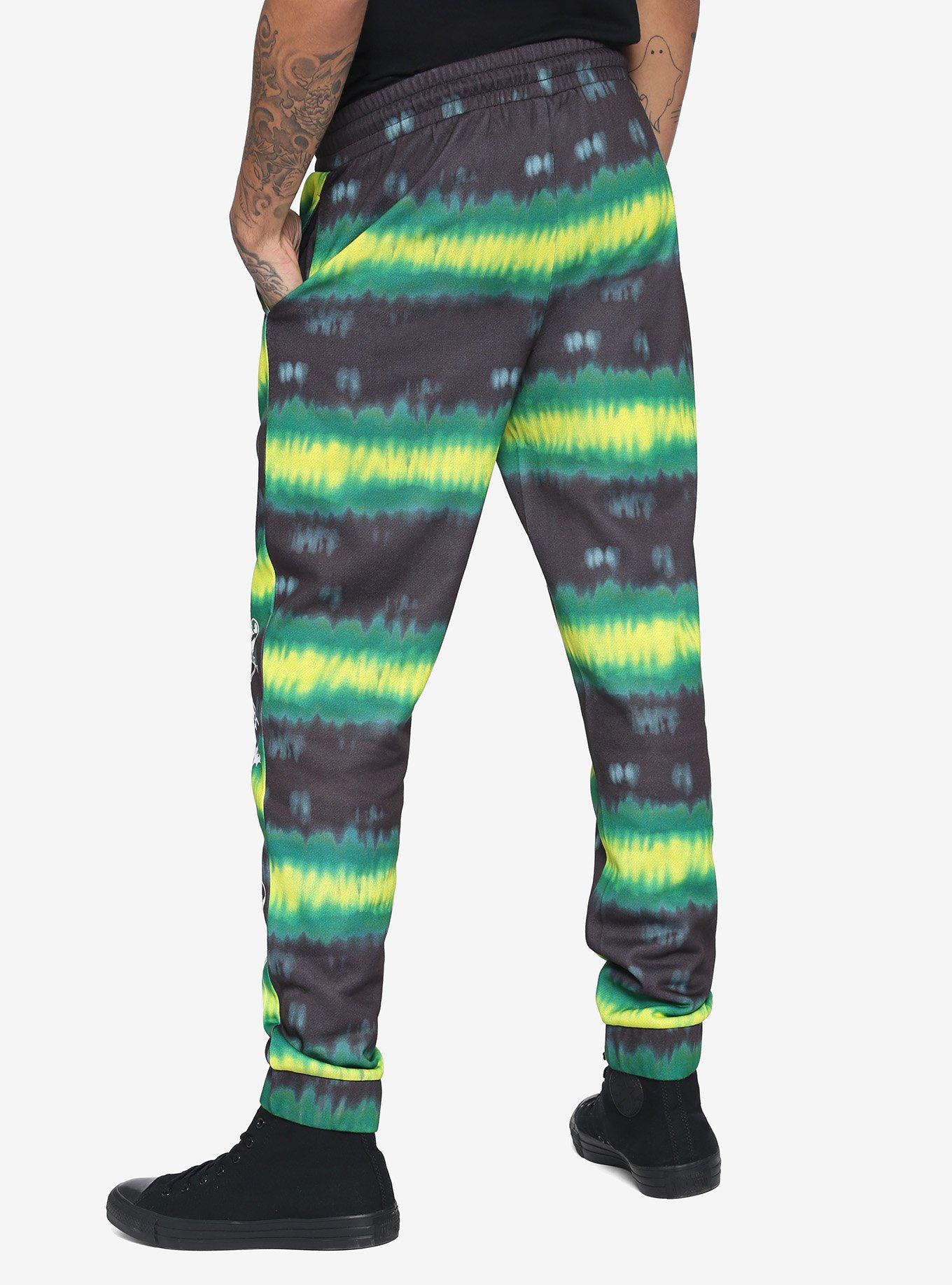 The Nightmare Before Christmas Neon Green Spiral Sweatpants, MULTI, alternate