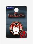 Marvel WandaVision Scarlet Witch Vector Silhouette Portrait Enamel Pin, , alternate