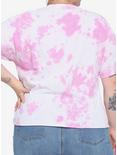 Sailor Moon Pink Tie-Dye Girls Crop T-Shirt Plus Size, MULTI, alternate