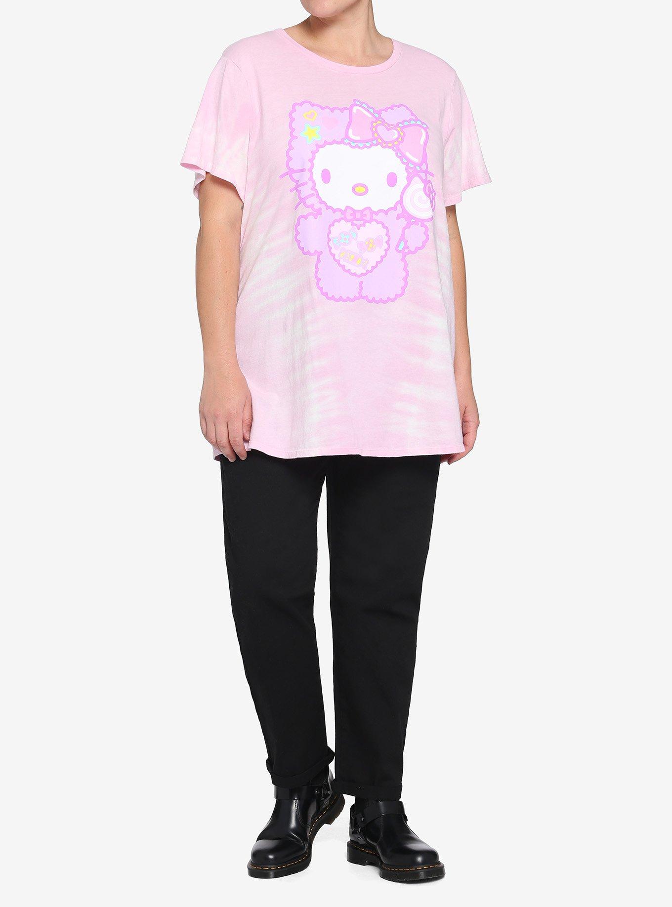 Hello Kitty Monster Boyfriend Fit Girls T-Shirt Plus Size, MULTI, alternate