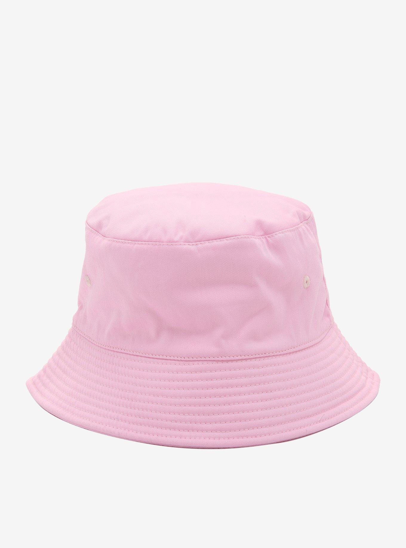 Teddy Bear Patch Pink Bucket Hat, , alternate