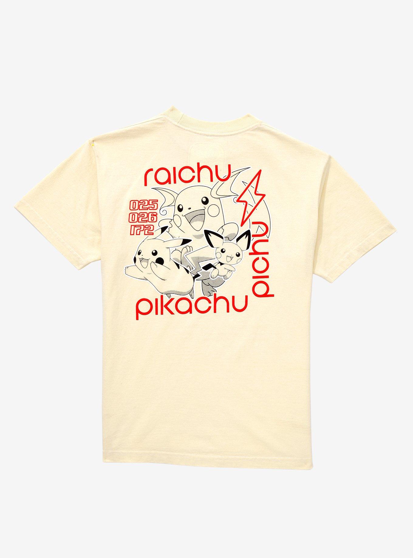 Pok&eacute;mon Pikachu Evolutions Women's T-Shirt - BoxLunch Exclusive, LIGHT YELLOW, alternate