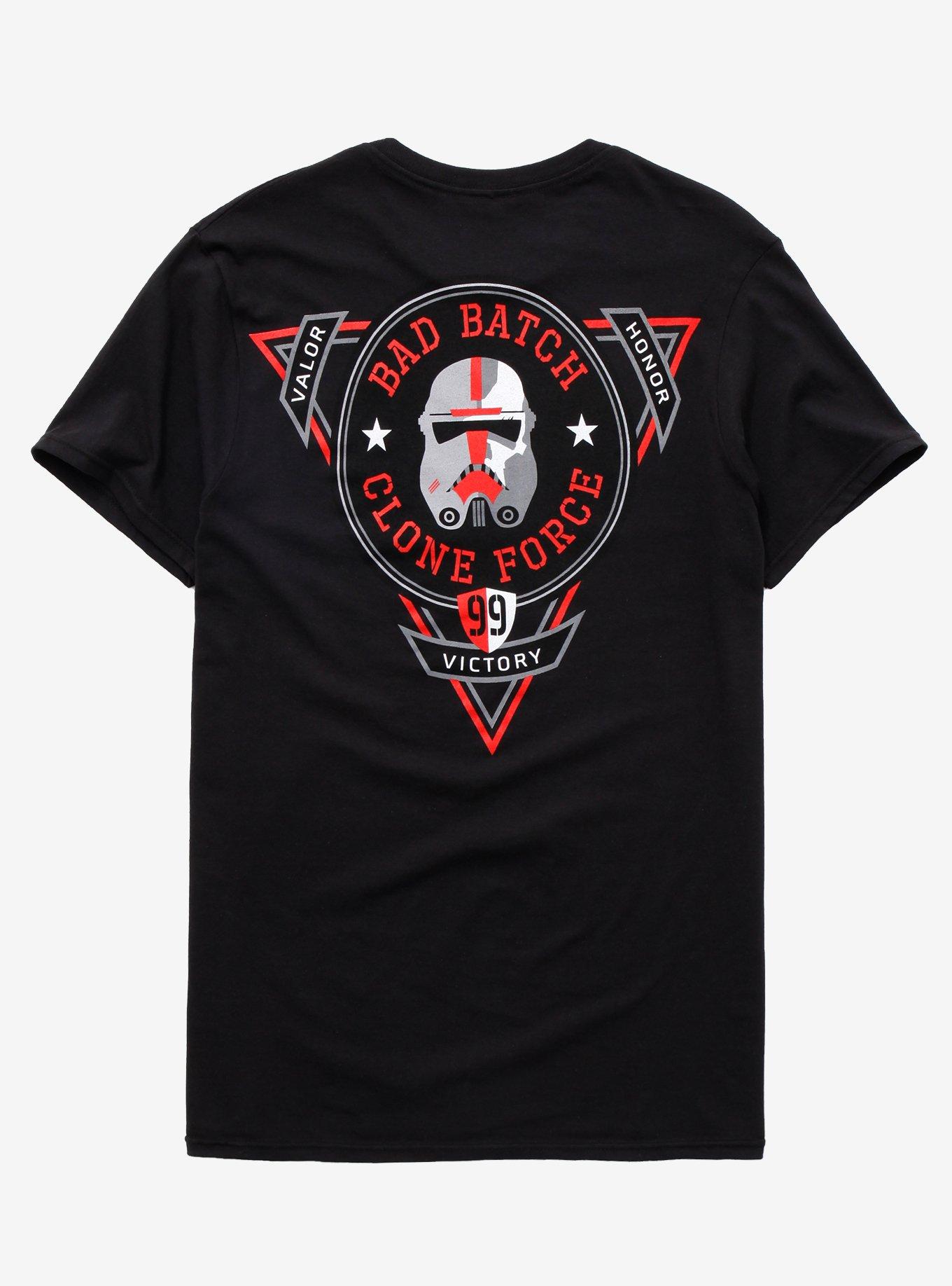 Star Wars Bad Batch Clone Force 99 T-Shirt, BLACK, alternate