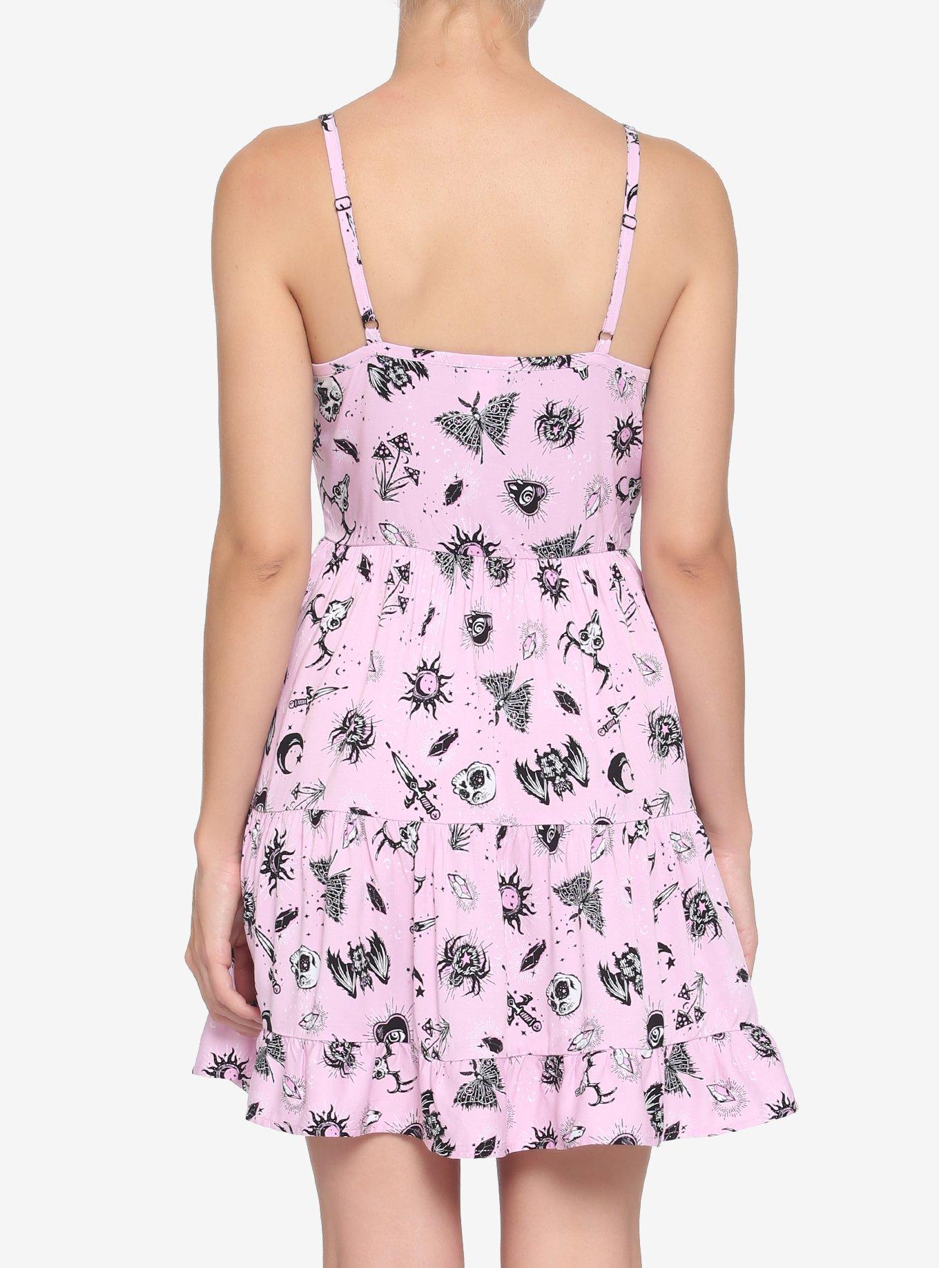 Pink Doodles Tiered Dress, , alternate
