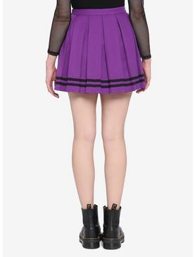 Purple & Black Cheer Skirt, , hi-res