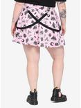 Pink Doodles Suspender Skirt Plus Size, PINK, alternate