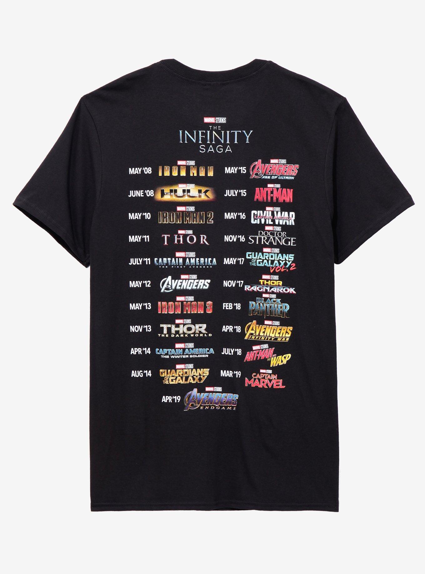 Marvel Avengers Infinity Saga T-Shirt, BLACK, alternate