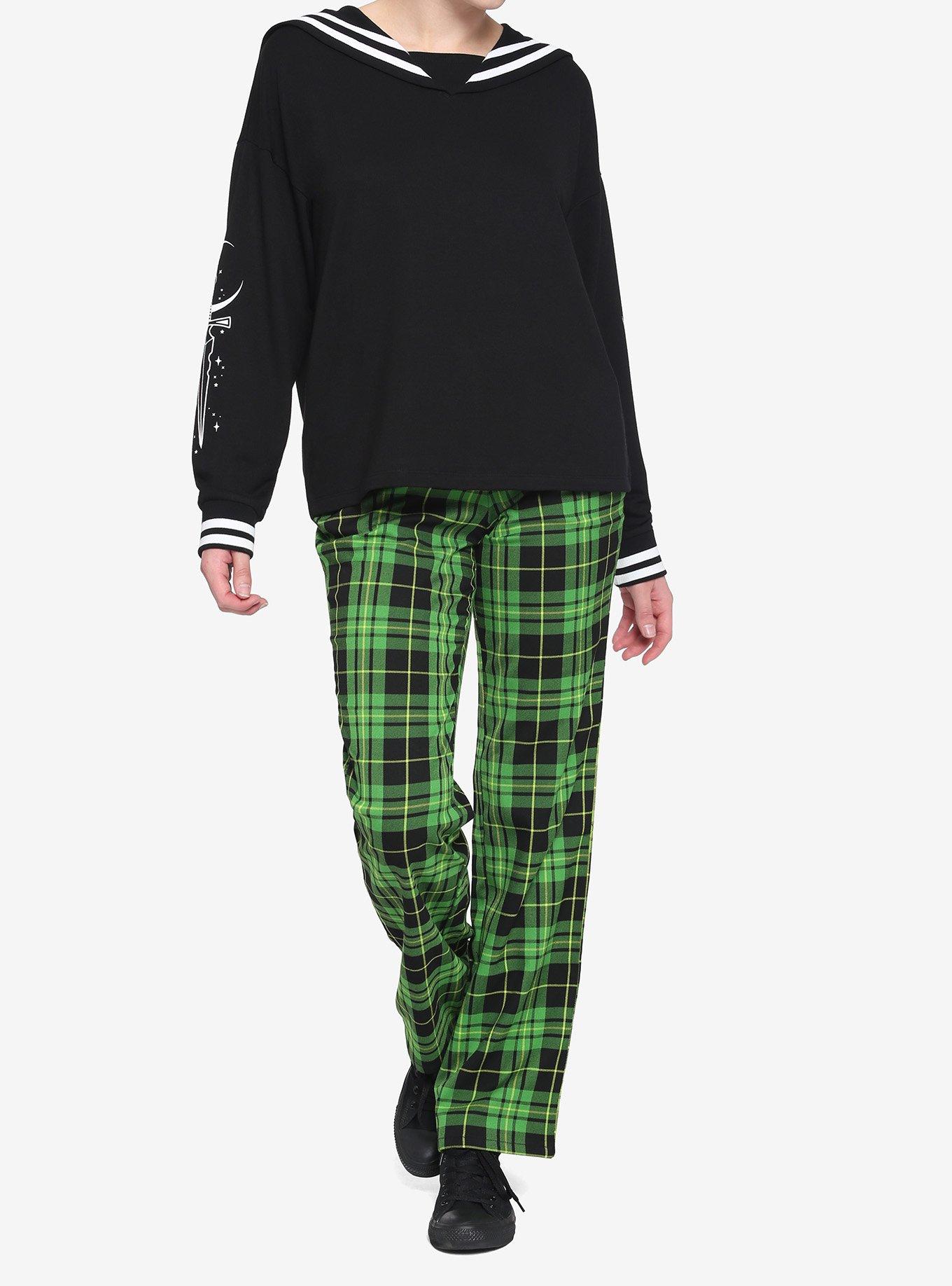 Dagger Moon Sailor Girls Sweatshirt, BLACK, alternate