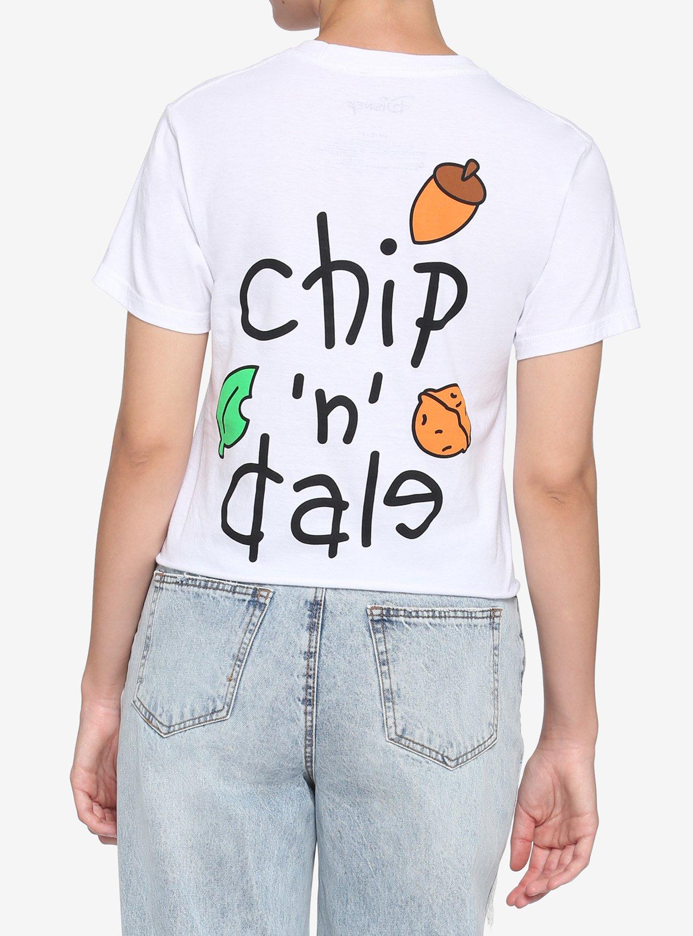 Chip 'N' Dale Square Girls Crop T-Shirt, MULTI, alternate