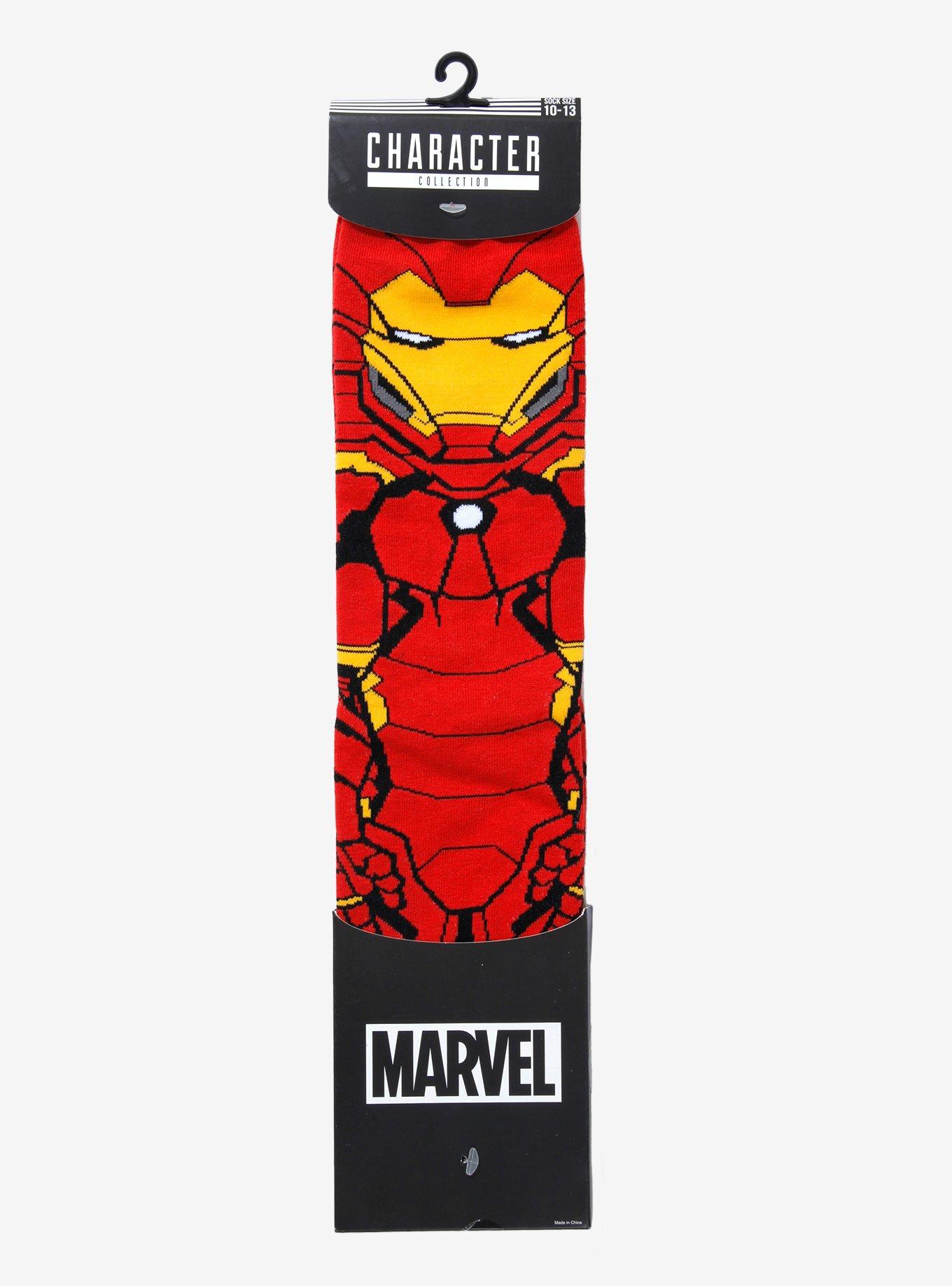 Marvel Iron Man Crew Socks, , alternate
