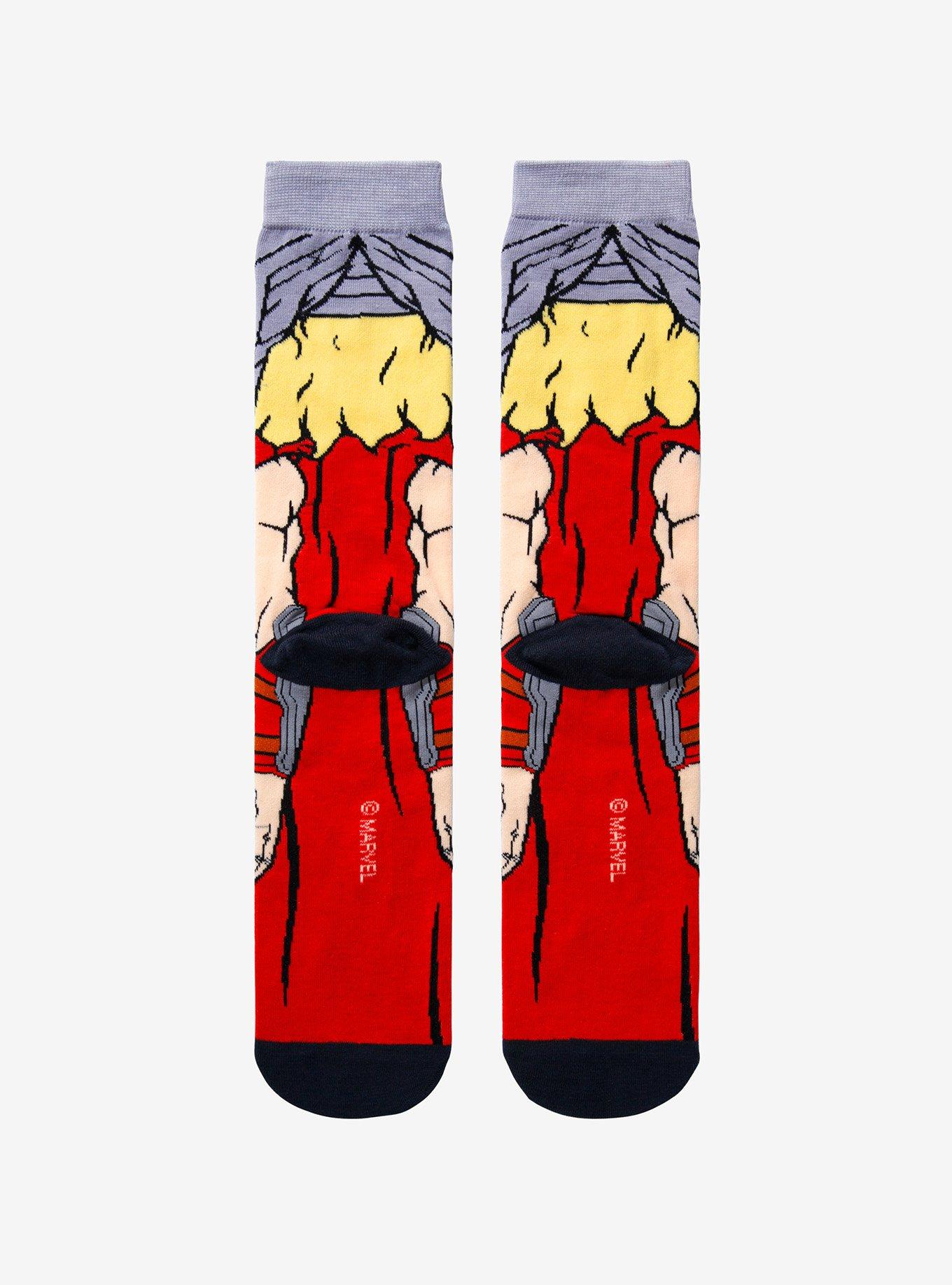 Marvel Thor Character Crew Socks, , alternate