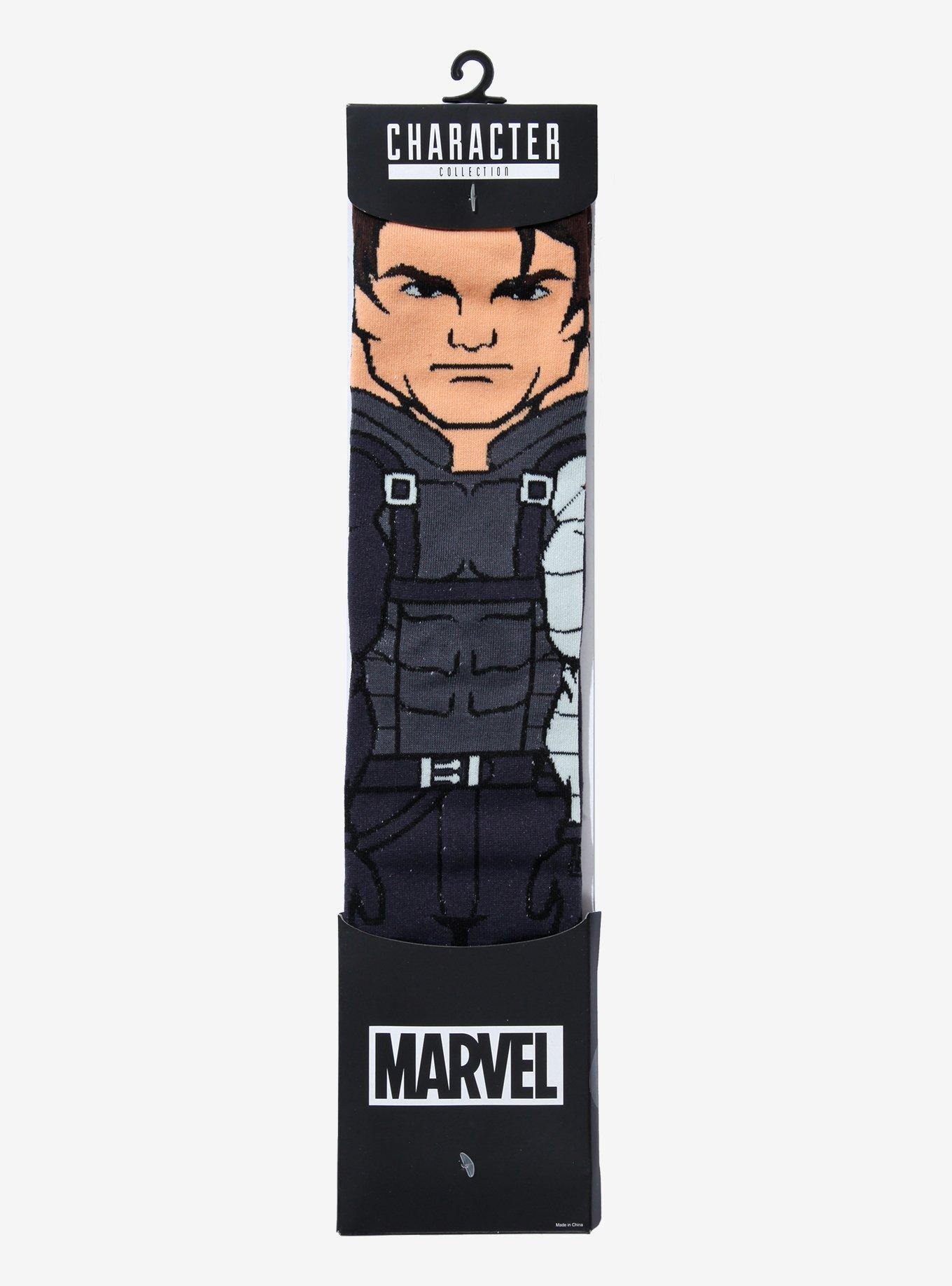 Marvel Winter Soldier Character Crew Socks, , alternate