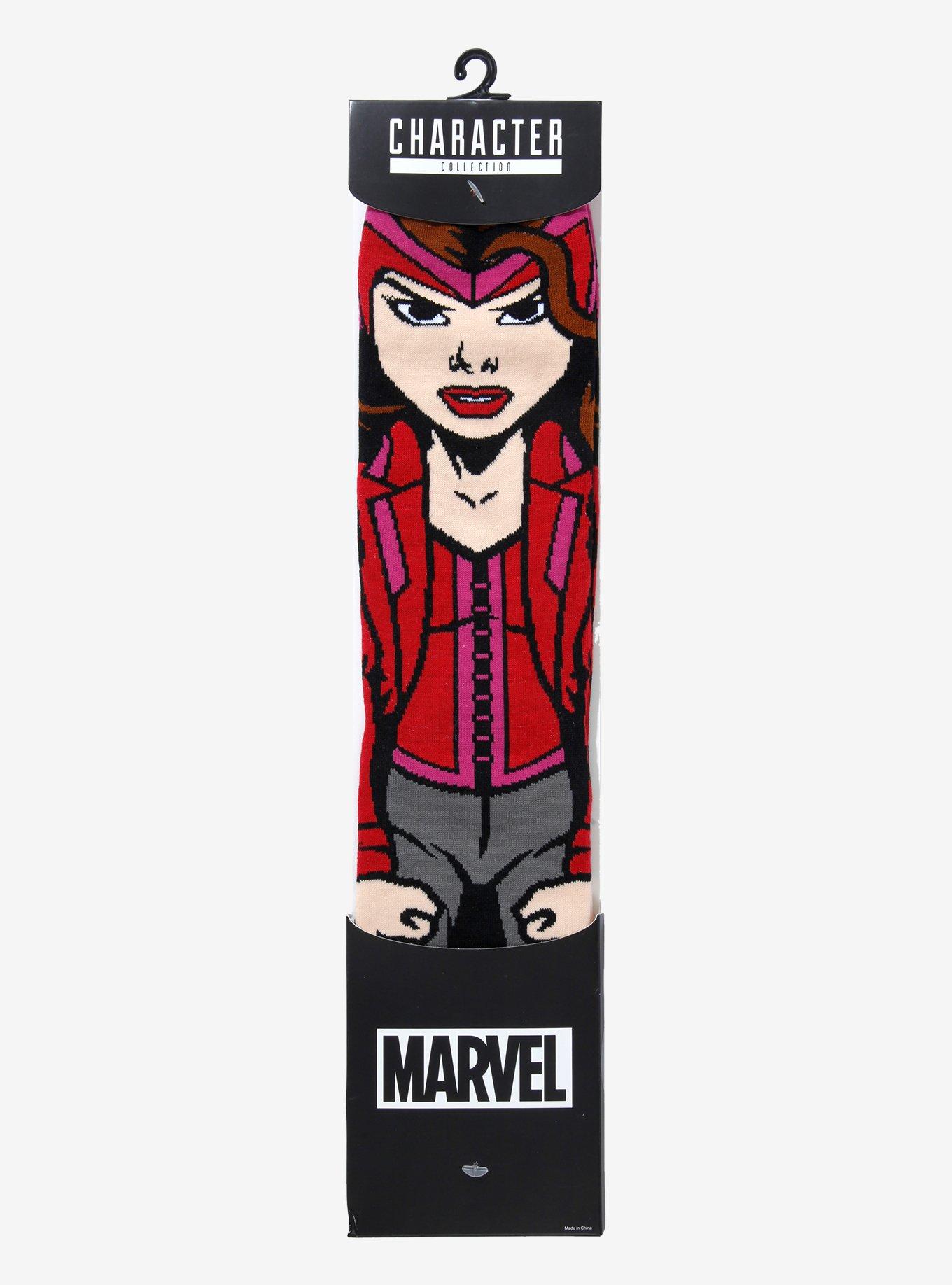 Marvel Scarlet Witch Character Crew Socks, , alternate