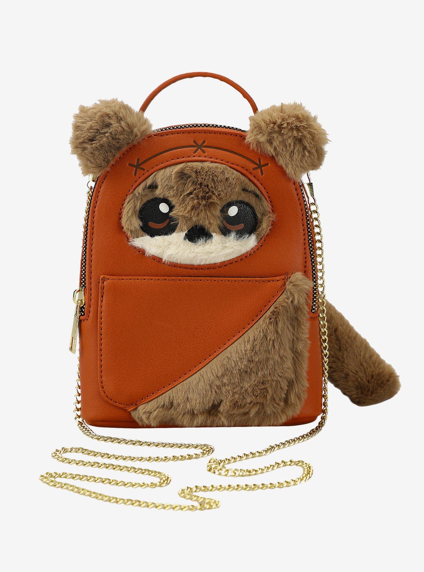 Star Wars Ewok Fuzzy Mini Crossbody Wristlet, , alternate