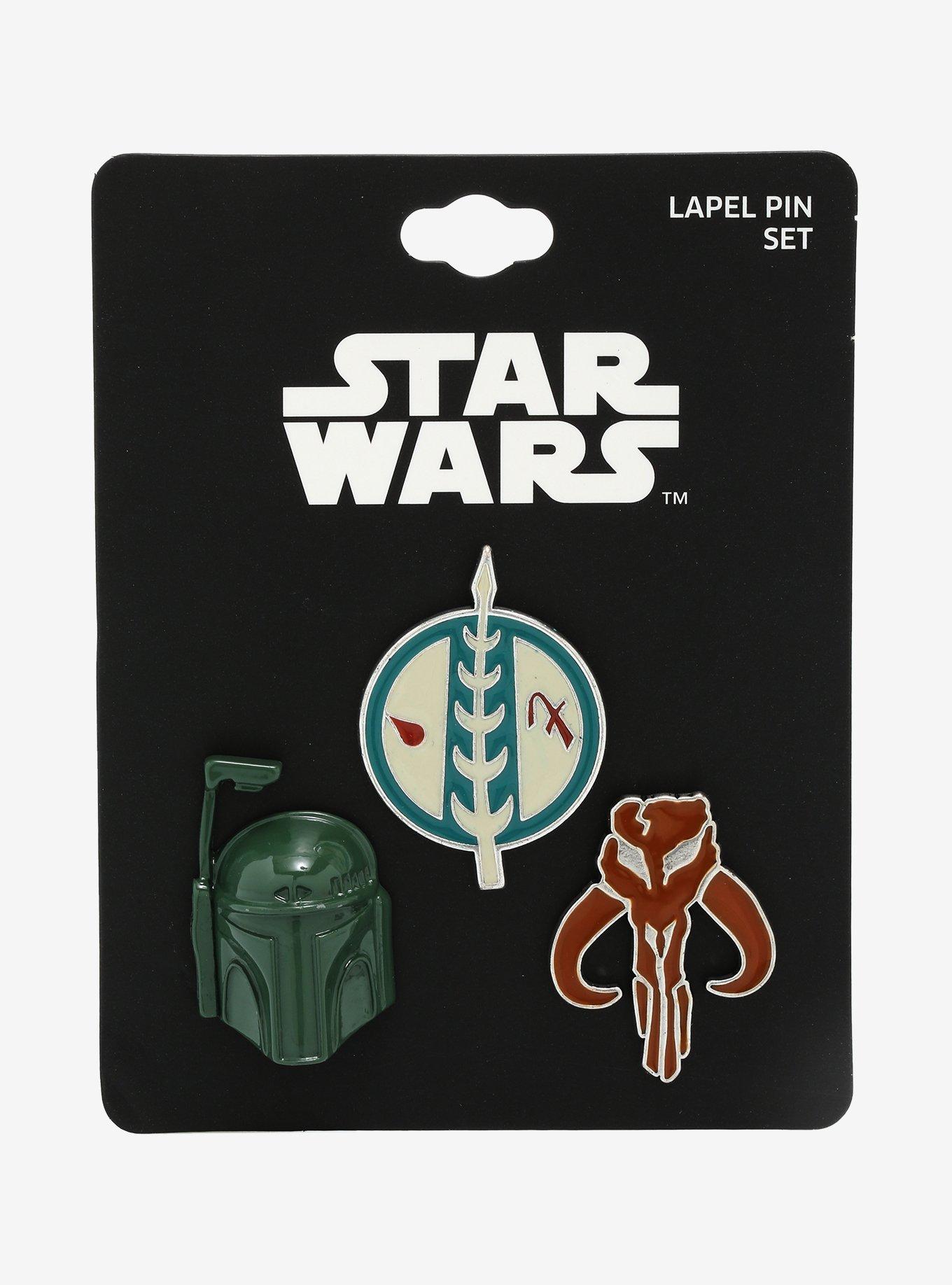 Star Wars Boba Fett Enamel Pin Set, , alternate