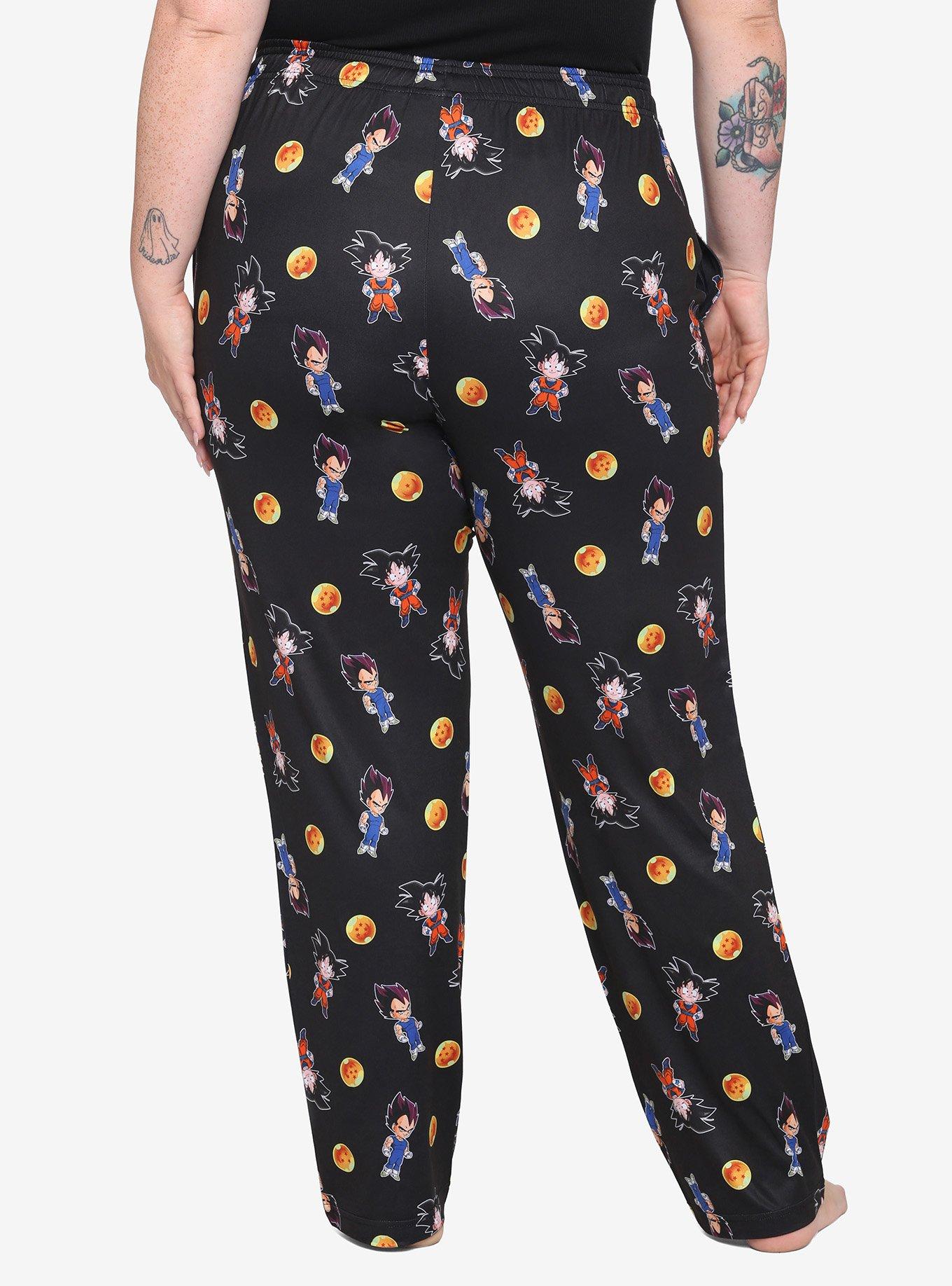 Dragon Ball Z Goku & Vegeta Pajama Pants Plus Size, MULTI, alternate