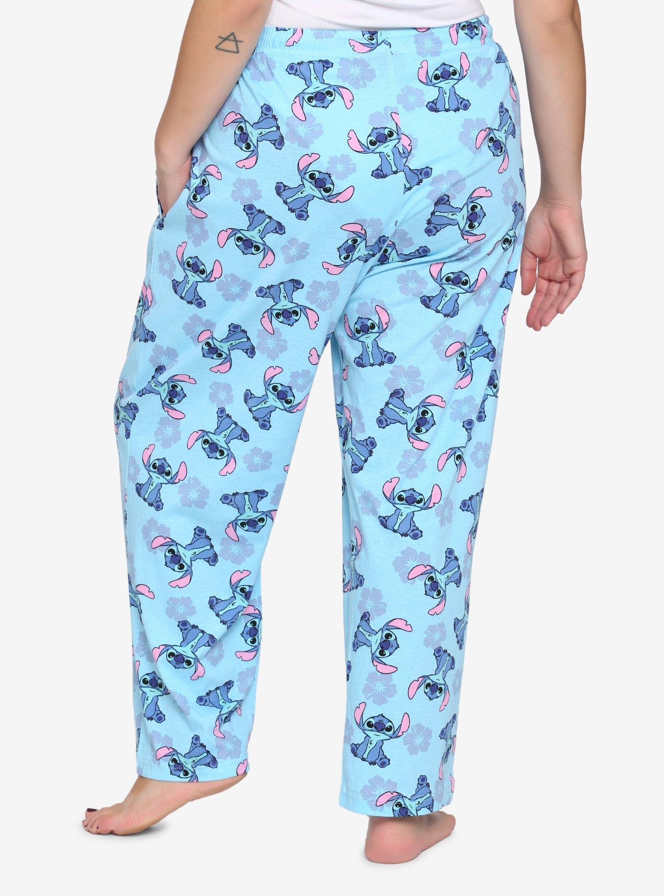 Disney Lilo & Stitch Floral Pajama Pants Plus Size, MULTI, alternate
