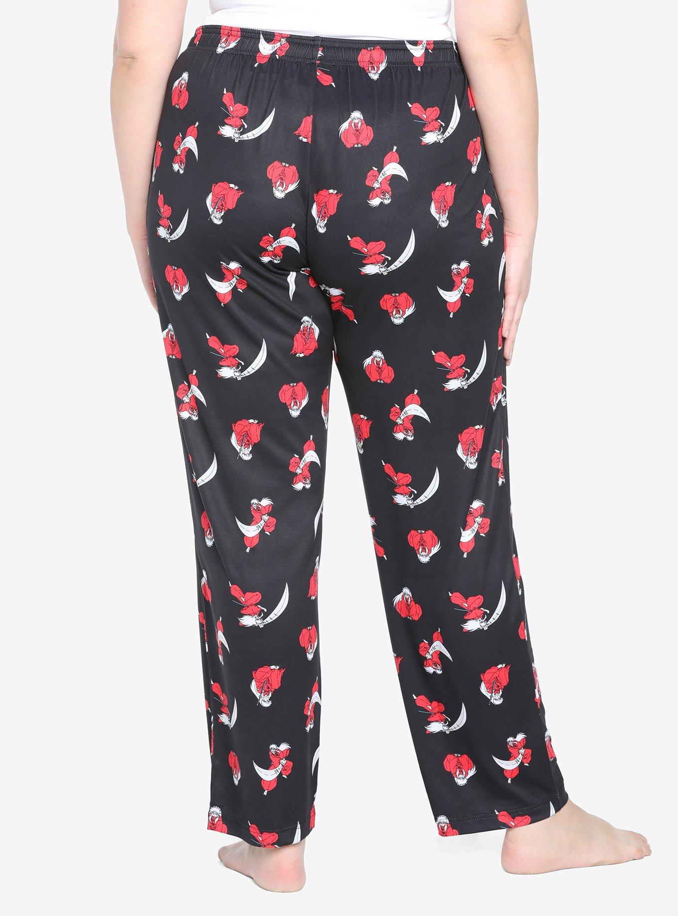 InuYasha Character Pajama Pants Plus Size, MULTI, alternate