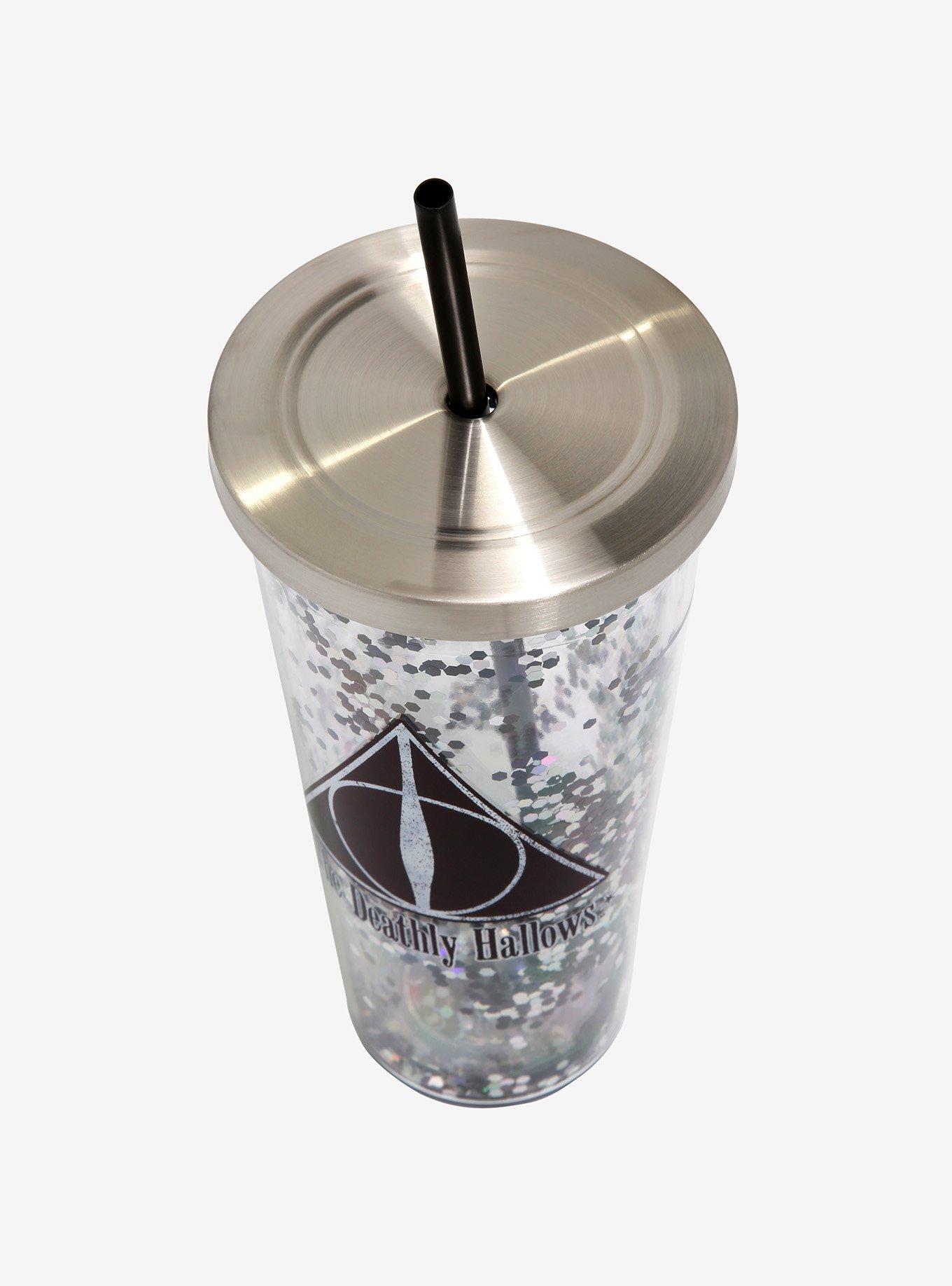 Harry Potter Deathly Hallows Glitter Acrylic Travel Cup, , alternate